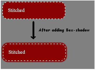 added border and border-radius and box-shadow to .stitched class